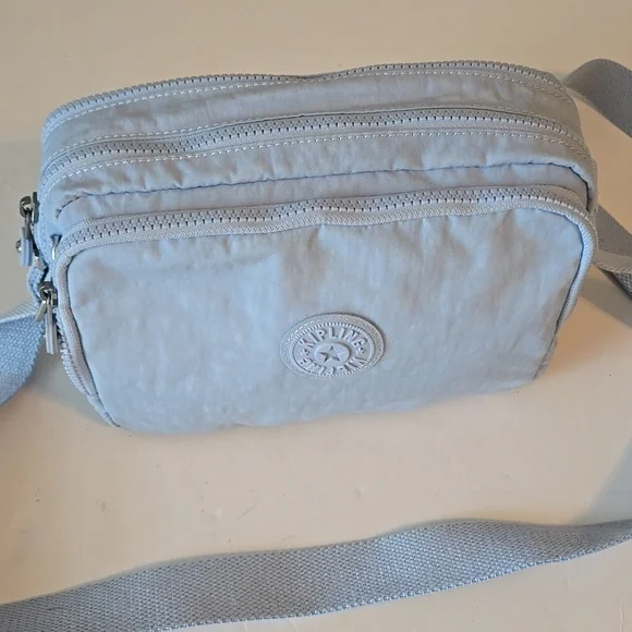 Kipling Light Baby Blue Crossbody Bag - Picture 1 of 10
